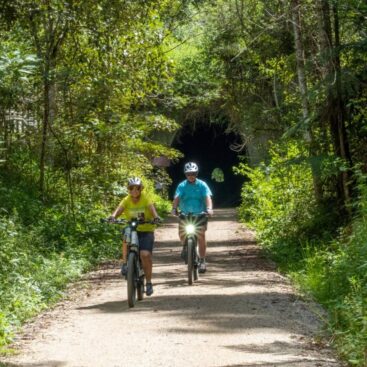 Burringbar Tunnel south on the northern rivers rail trail lg
